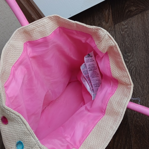 Fancy Nancy Disney Straw Tote Bag Purse - Picture 4 of 6